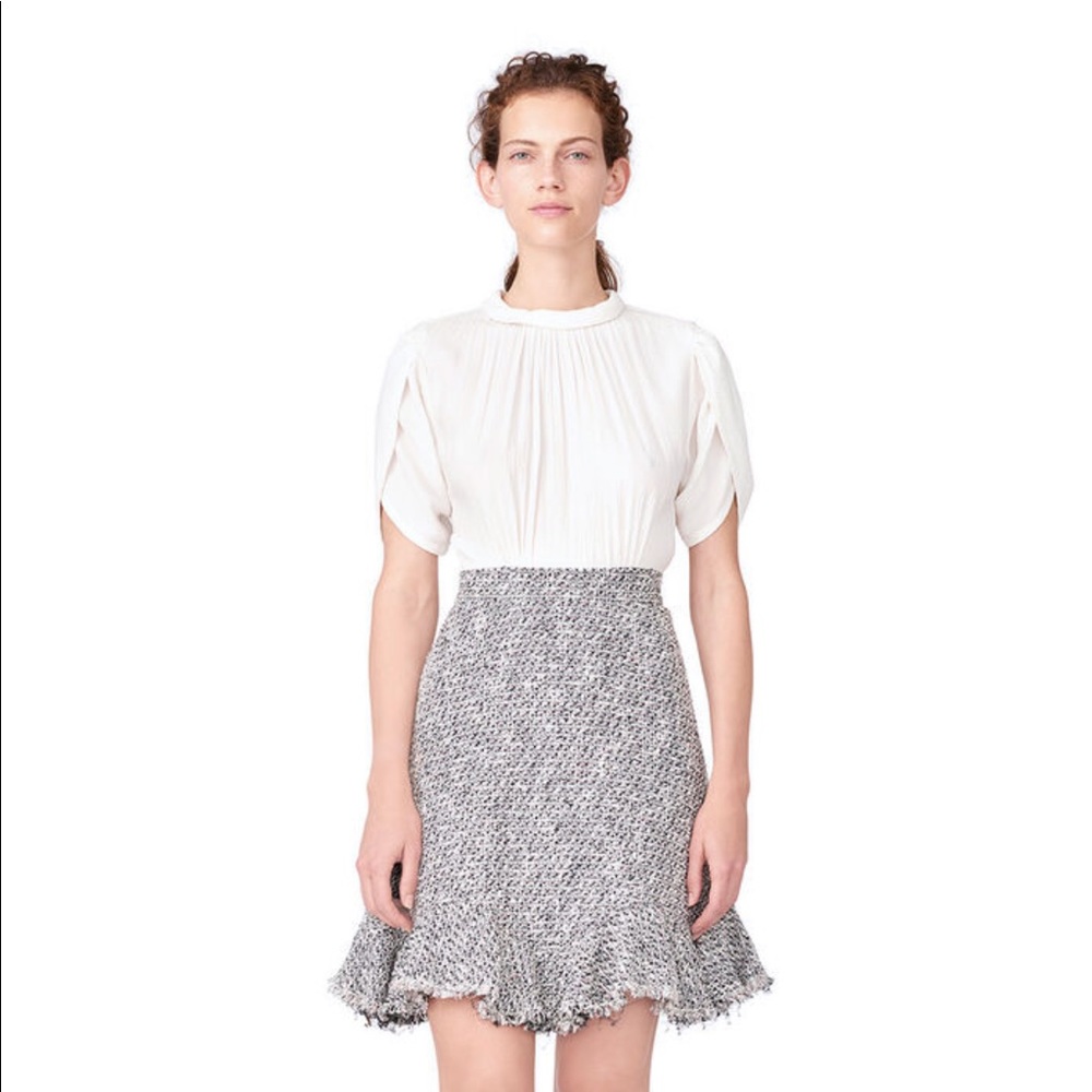 Rebecca Taylor silk and tweed dress